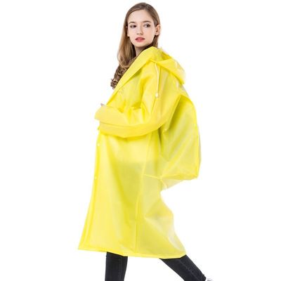 Unisex Rains Transparan Hooded Coat Ringan Opp Bag Dikemas