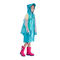 ODM Transparan Anak Jas Hujan 0.25mm Tebal Jaket Hujan Bening Dengan Hood