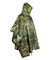 Custom Reusable Militer Kamuflase Rain Poncho Waterproof Army Raincoat